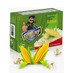 Kernelpop Microwave Popcorn Natural 3x1